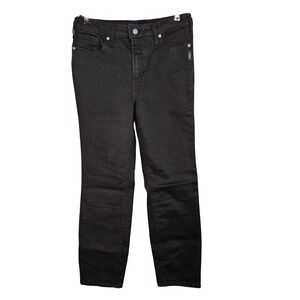 Silver Jeans Co Infinite Fit Black Slim Straight Denim Jeans M L29 LB8410INB531